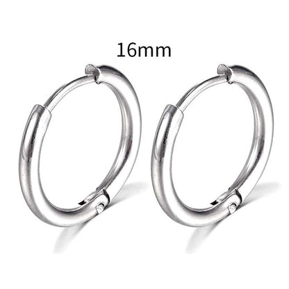 2025 New Simple Stainless Steel Gold Small Earrings Cartilage Ear Piercing Jewelry