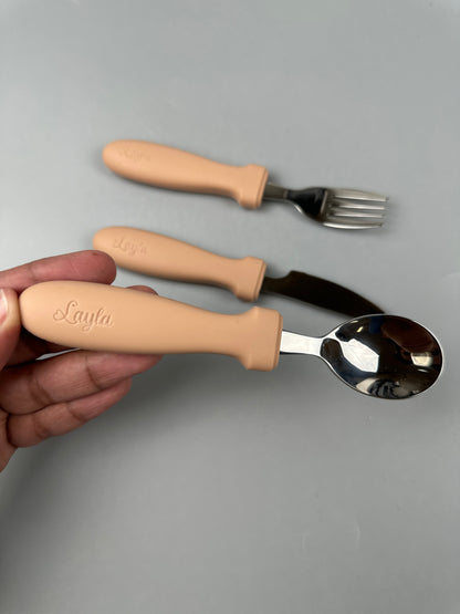 Personalized Toddler Utensils (set of 3)